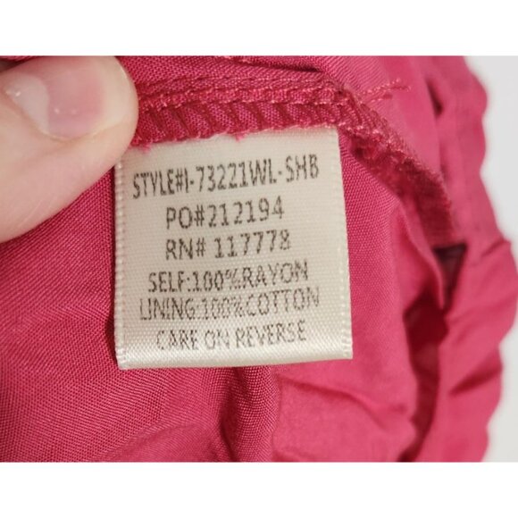 Finicky Filly Women's Sz. S Eyelet Pink Short Sleeve Hi Low Dress - Picture 5 of 6